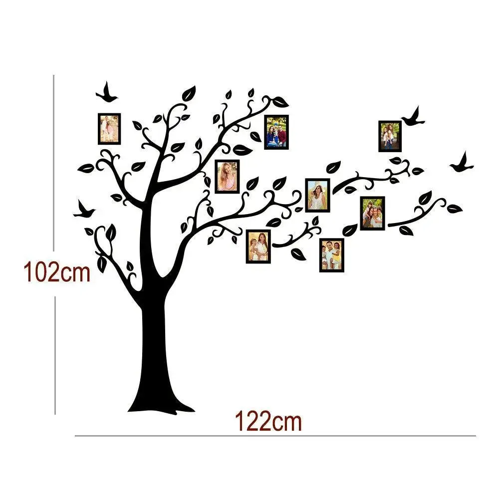 Family Tree White Wall Sticker