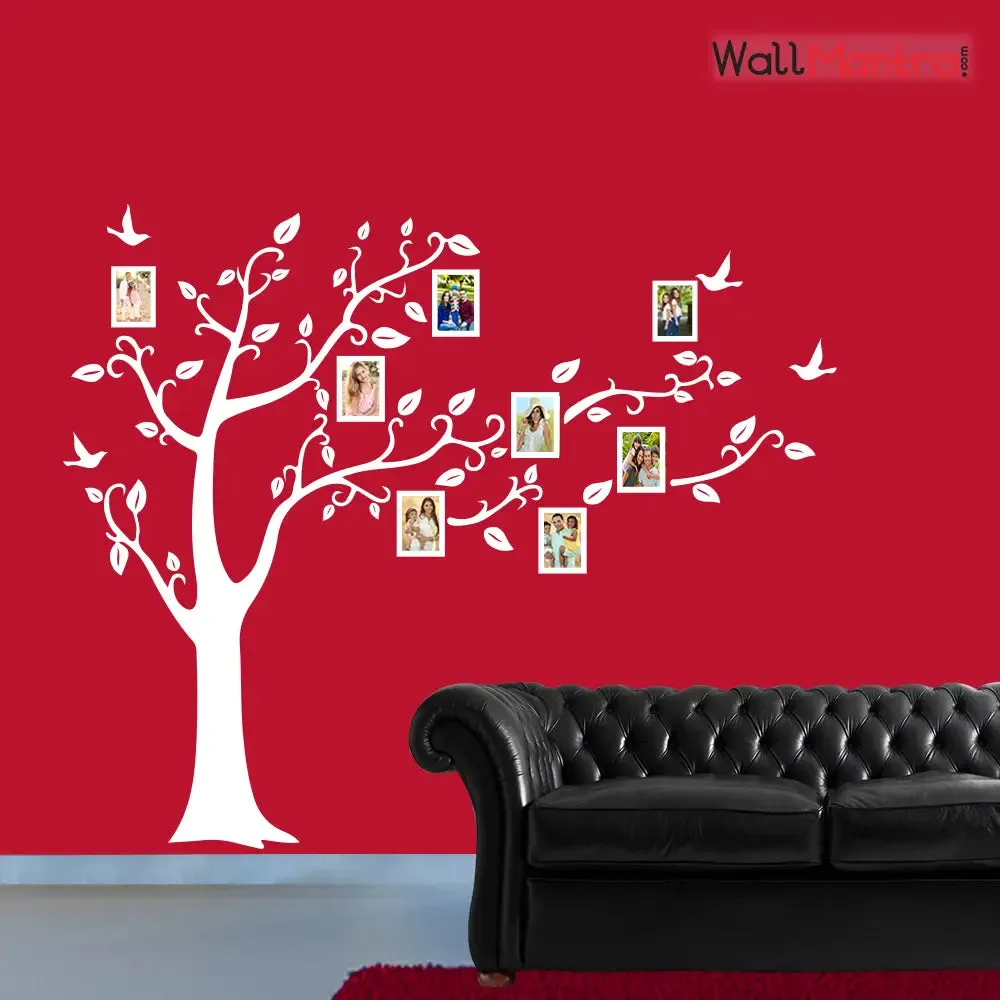 Family Tree White Wall Sticker
