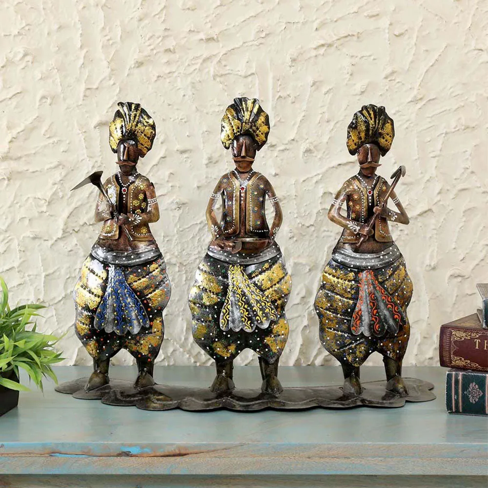 Farmers Of India Rajasthani Art Human Figurines / Showpiece