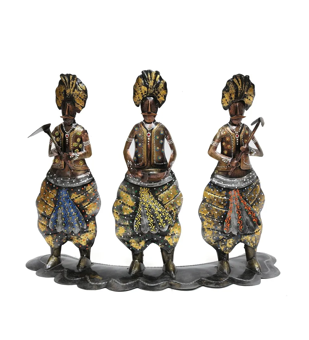 Farmers Of India Rajasthani Art Human Figurines / Showpiece
