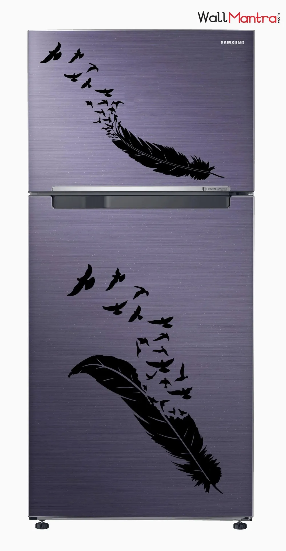 Feather With Birds Kitchen Fridge Sticker