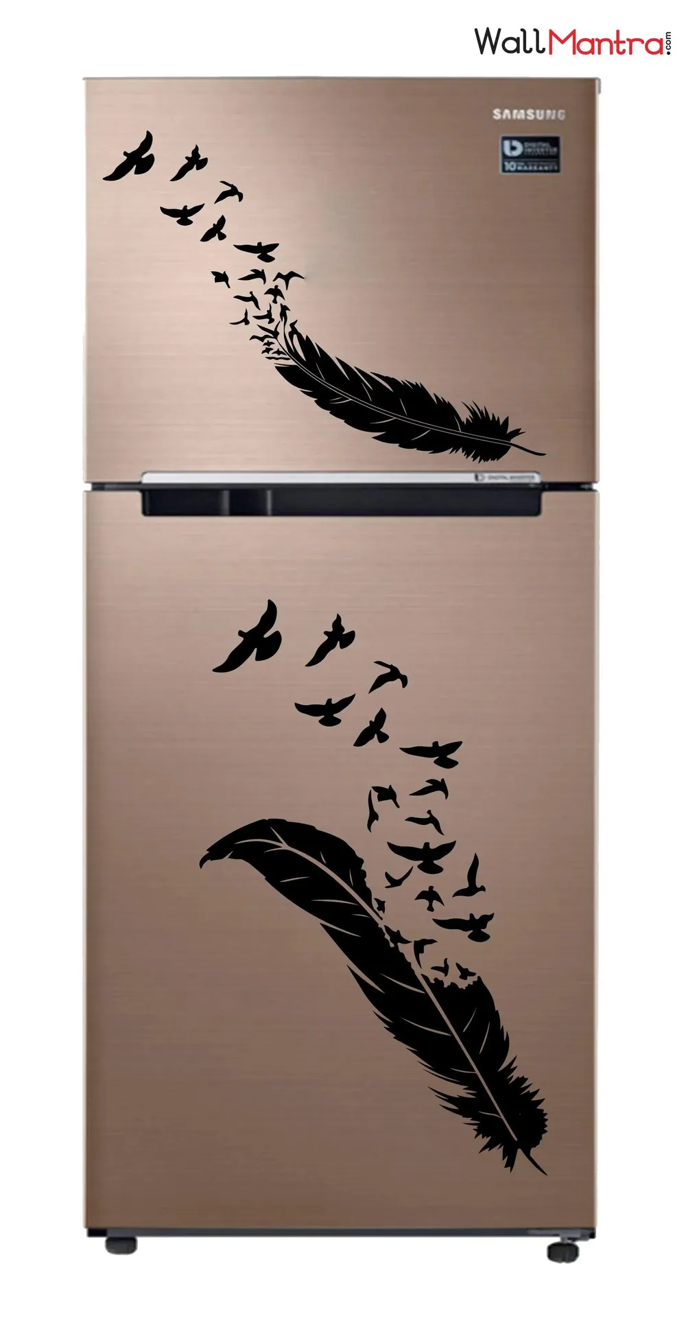 Feather With Birds Kitchen Fridge Sticker