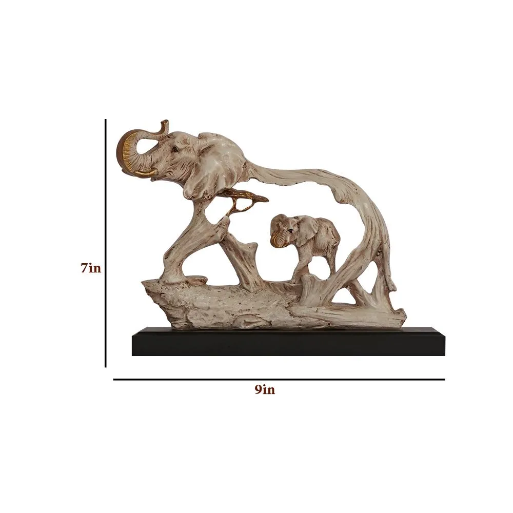 Feng shui Mother & Baby Elephant Statue