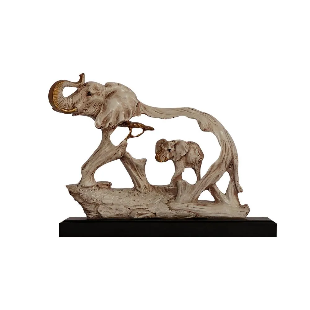 Feng shui Mother & Baby Elephant Statue