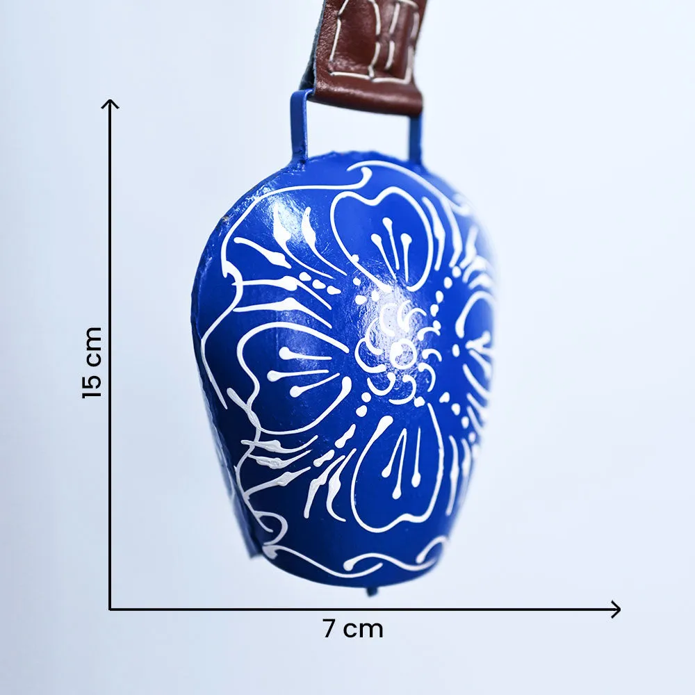 Feng-Shui Rustic Vintage Handmade Blue Main Door Bell Set Of 1