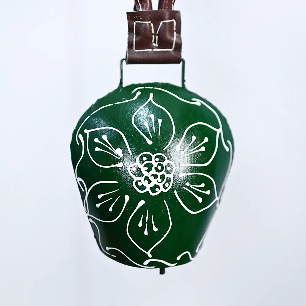 Feng-Shui Rustic Vintage Handmade Green Main Door Bell Set Of 1