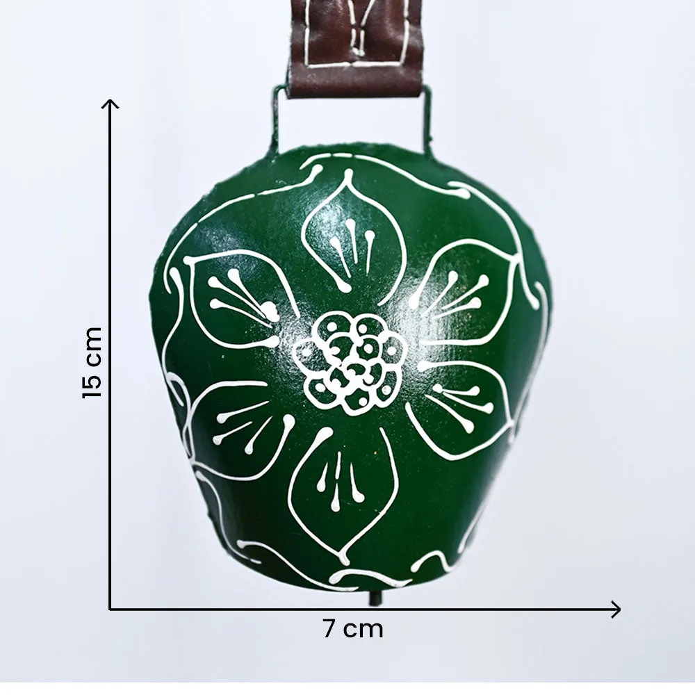 Feng-Shui Rustic Vintage Handmade Green Main Door Bell Set Of 1