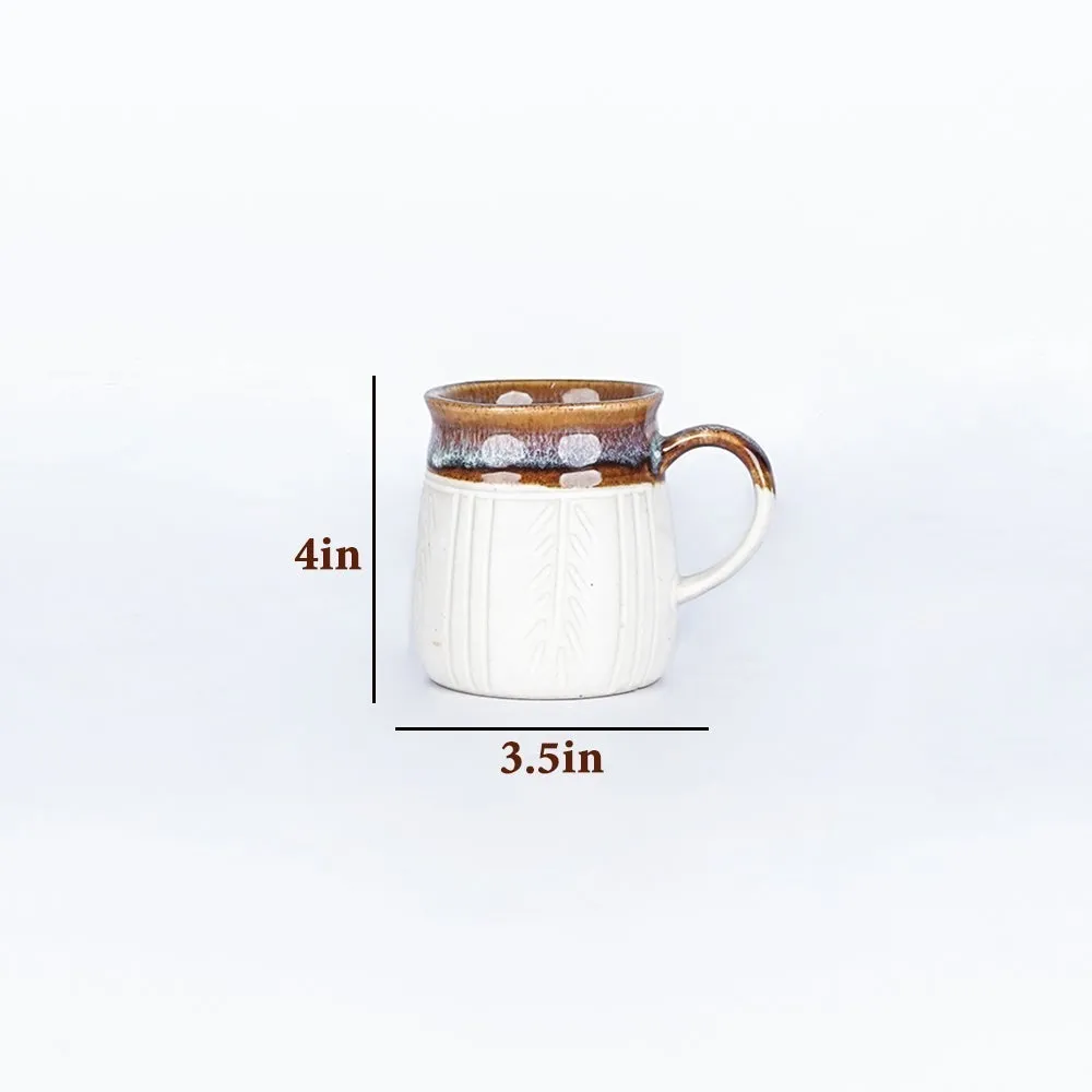 Fine Carvings Ceramic Mugs Single Piece