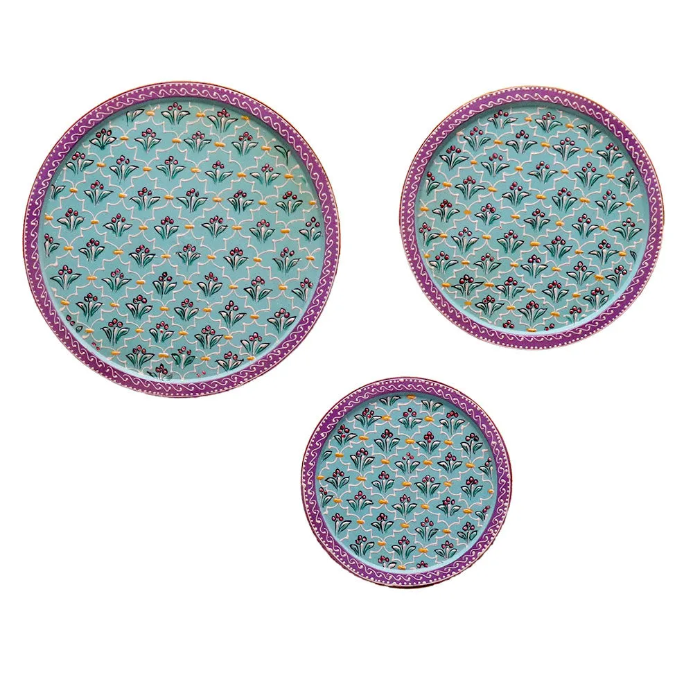 Finely Crafted Antique Design Set of 3 Wallplates