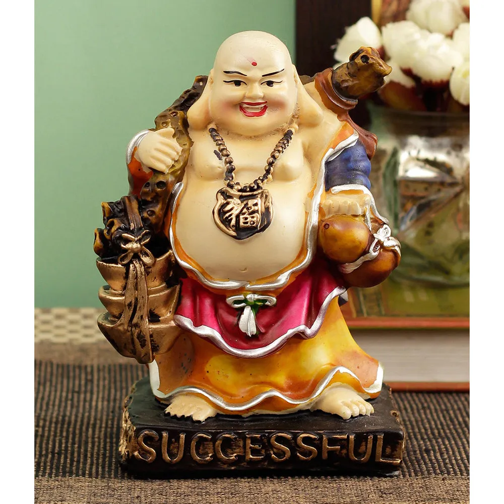 Finely Detailed Decorative Laughing Buddha Showpiece