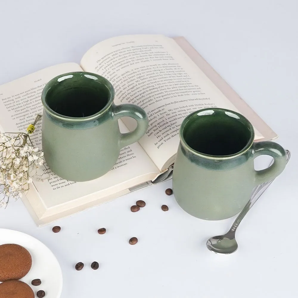 Flairs Of Green Ceramic Mugs Single Piece