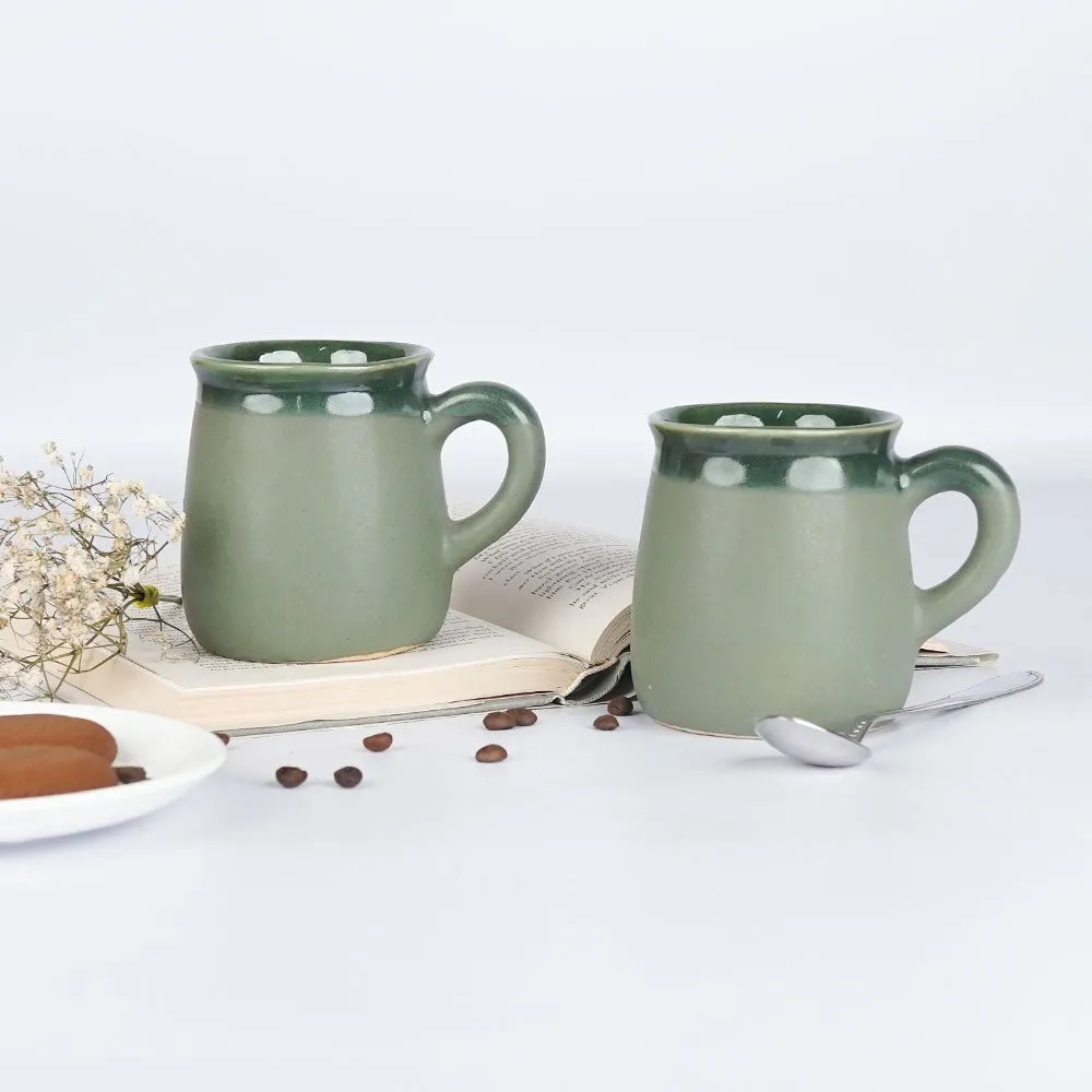 Flairs Of Green Ceramic Mugs Single Piece