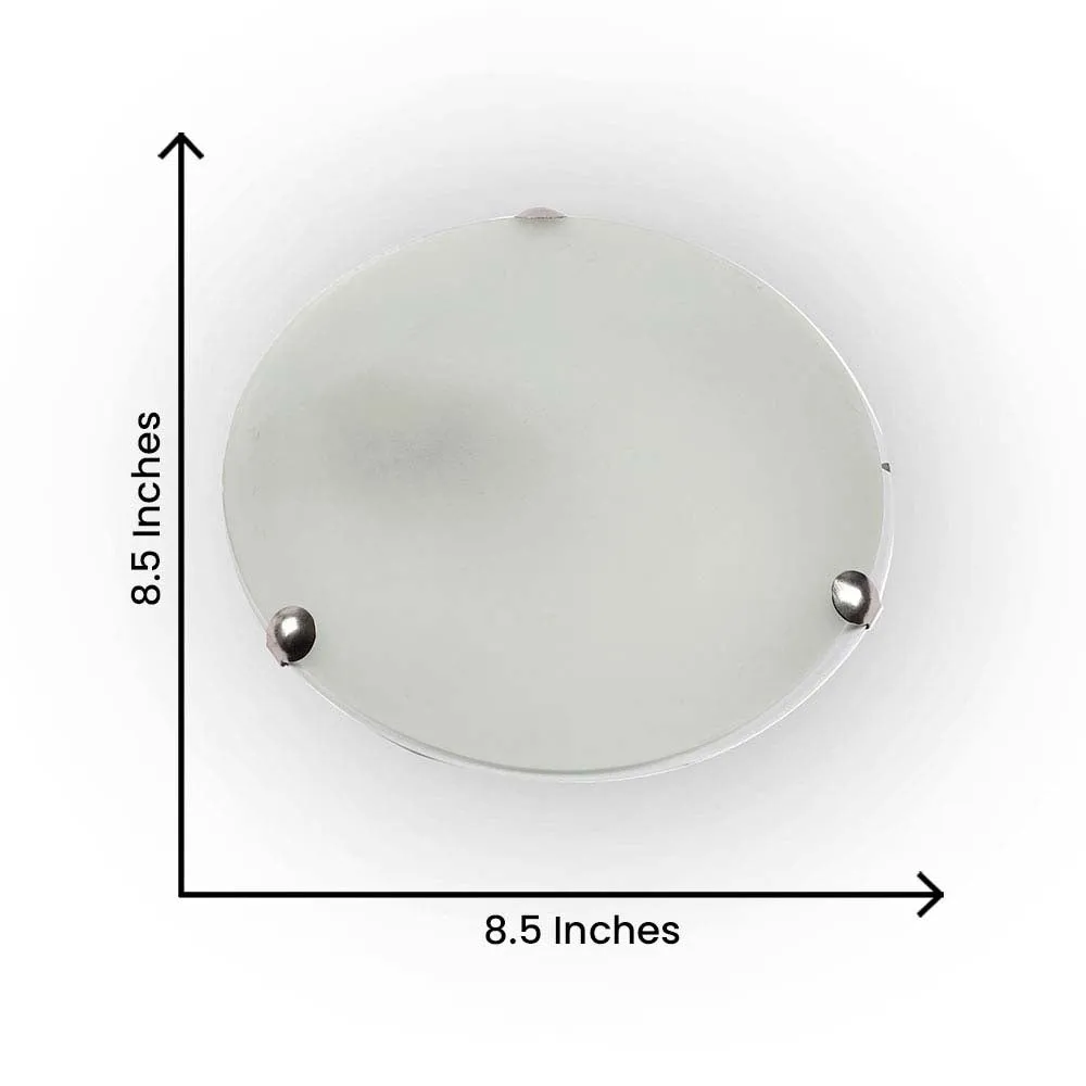 Flat Round Crystal Flush Mount Light