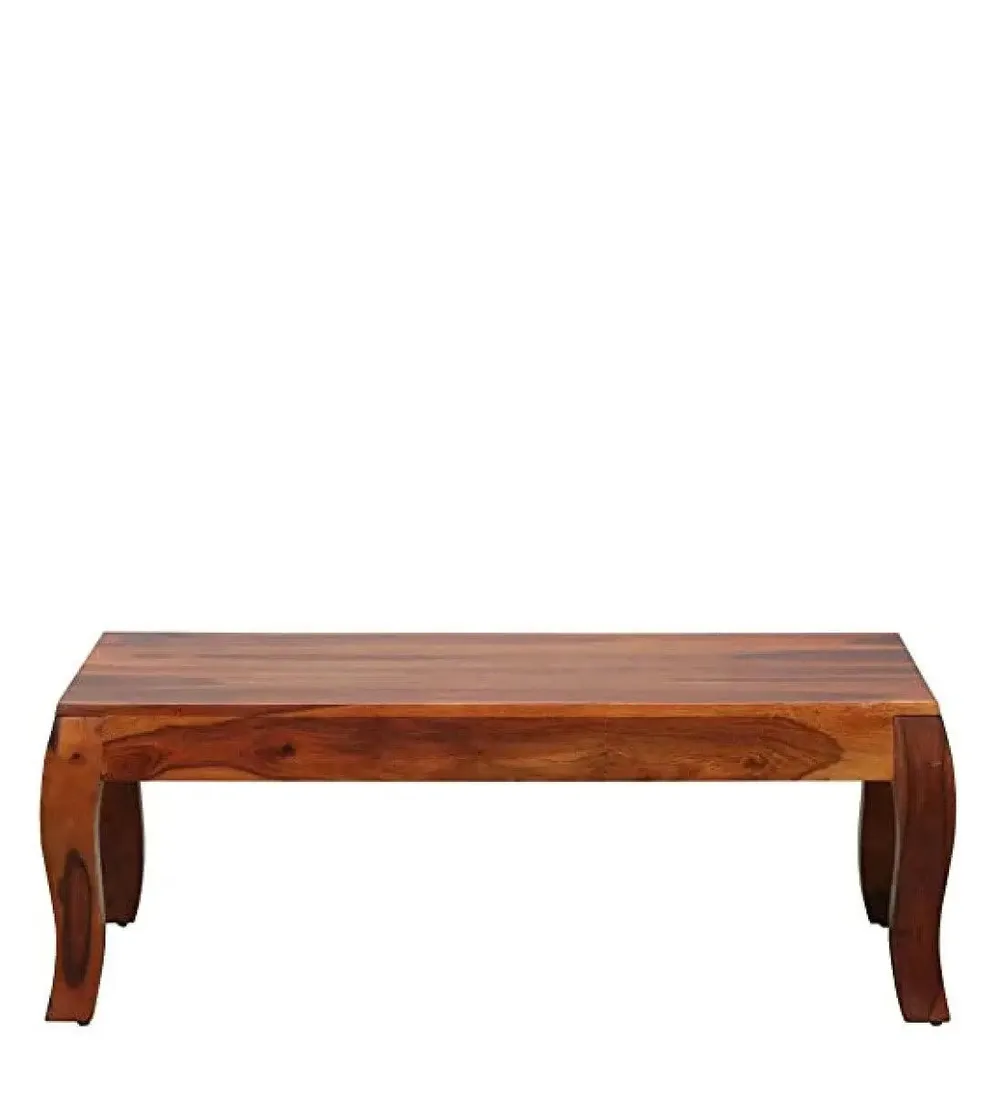 Flat Surface Traditional Style Sheesham Wood Center Table