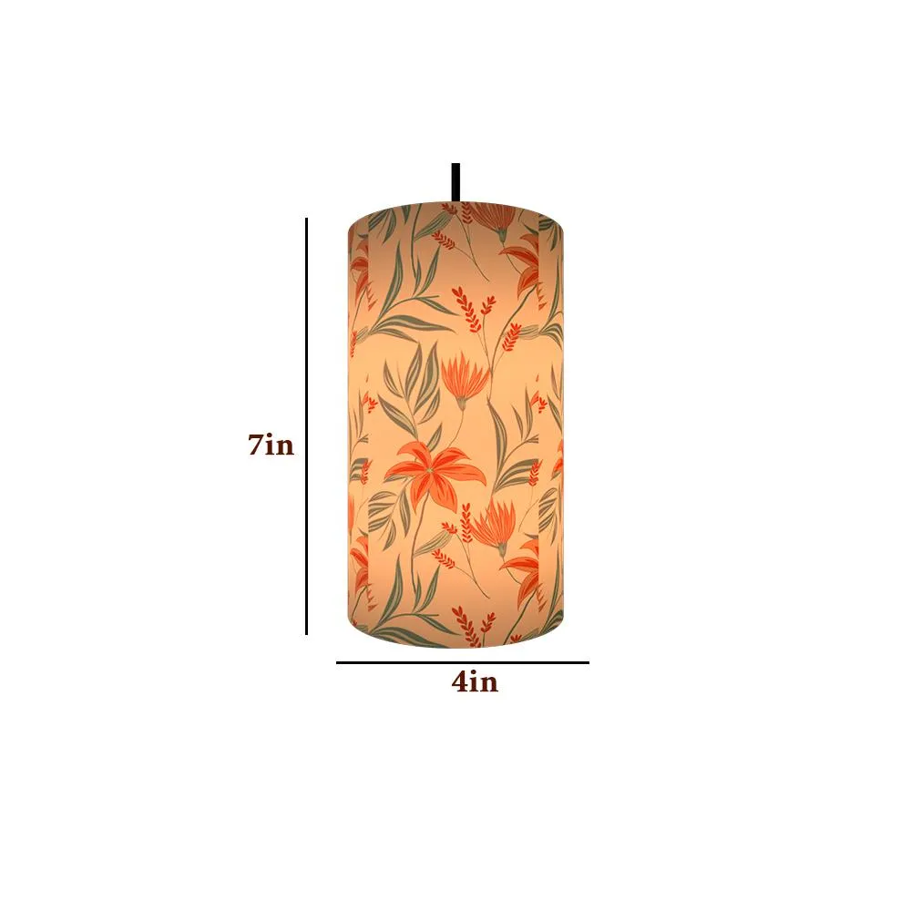Floral Bliss Cylindrical Hanging Light