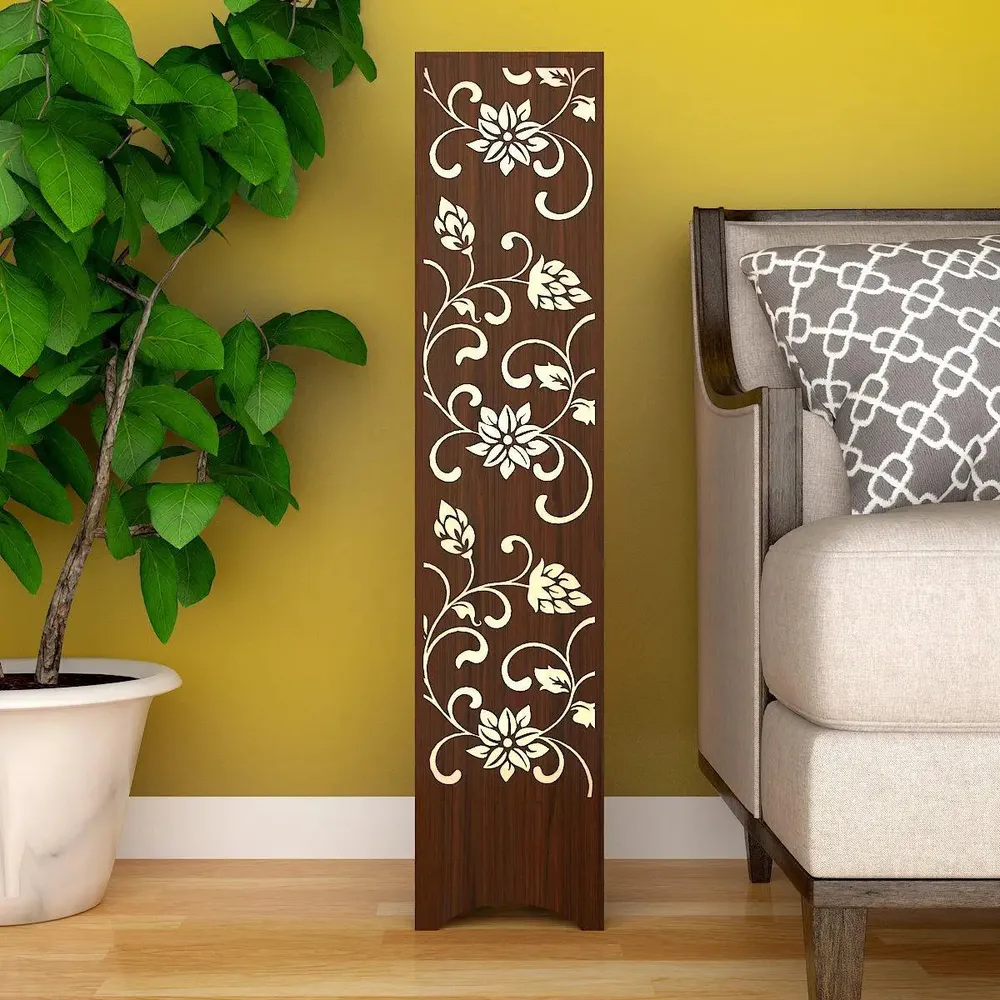 Floral Design Wooden Floor Lamp / Side Light / Modern Lamp