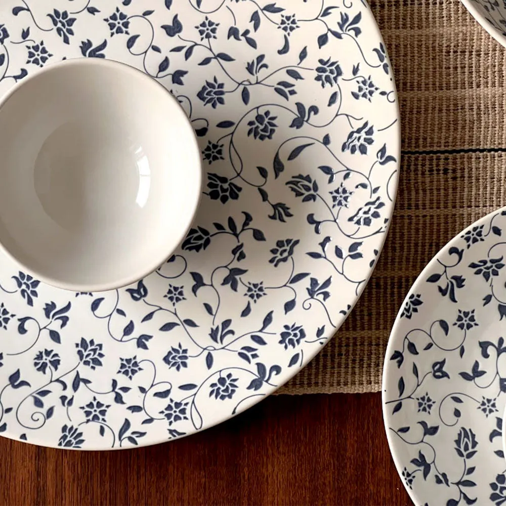 Floral Magic Intricate Designer Porcelain Set Of 27