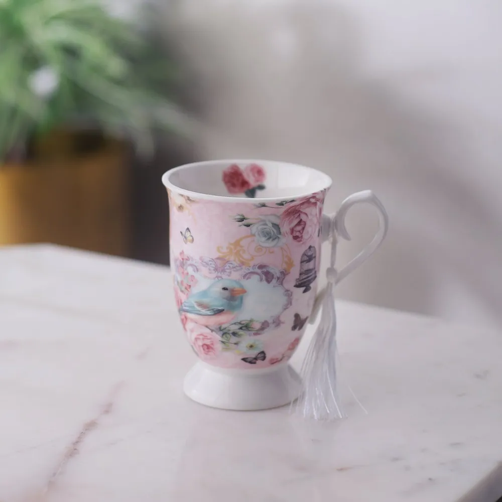 Floral Nest Pastel Designer Vintage Teacup