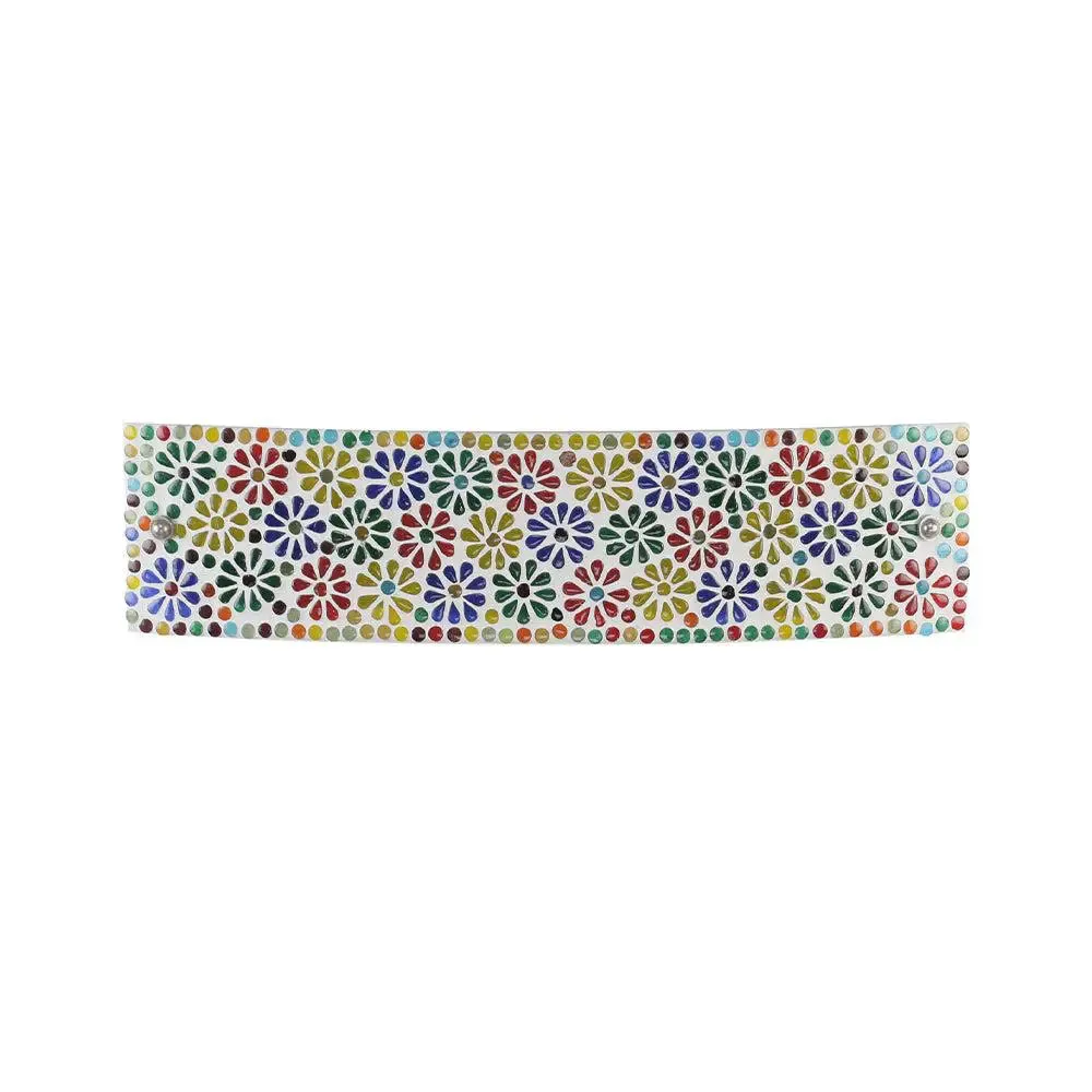 Floral Pattern Multicolor Bathroom Light