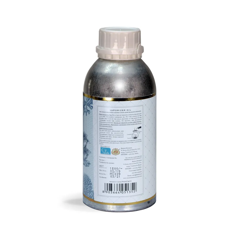 Floral Perfumed Vaporizer Oil 500 ml ( French Lavender / Tangerine / Coral Blue) CORAL BLUE