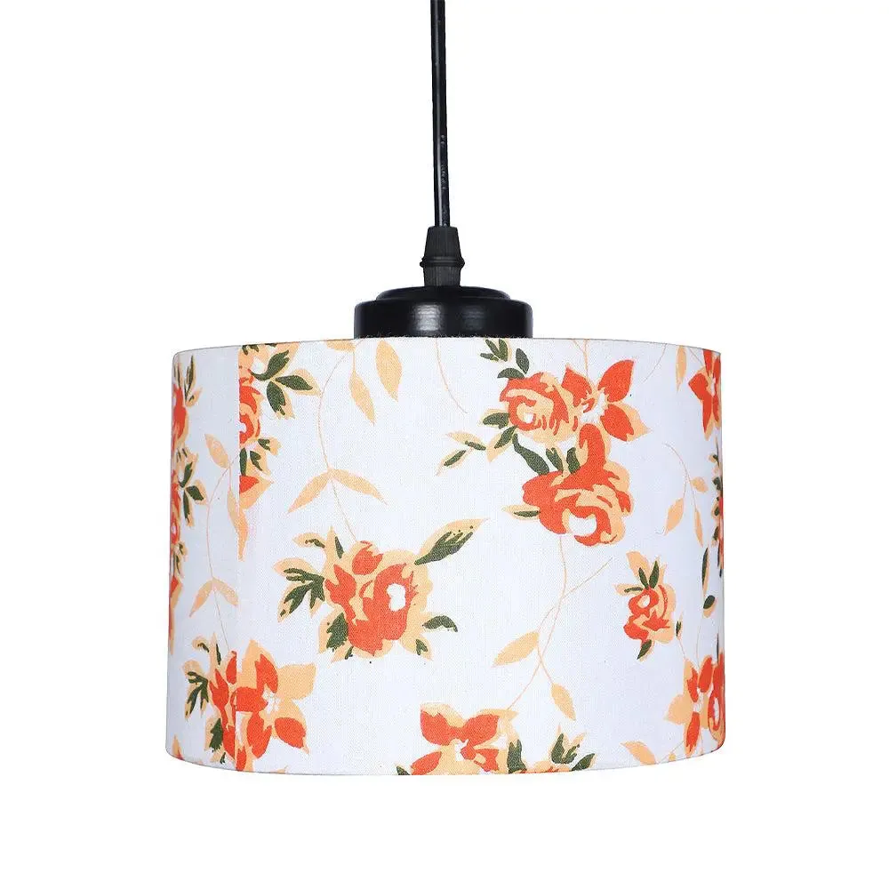 Floral Print Multicolor Cluster Hanging Light