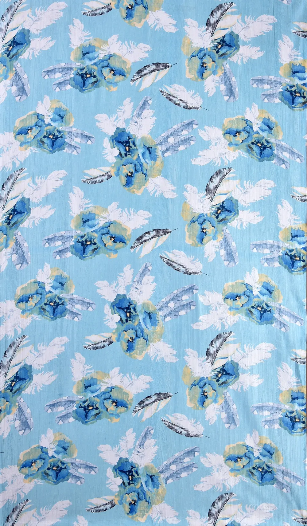 Floral Printed Door-Window Curtain For Home Decor