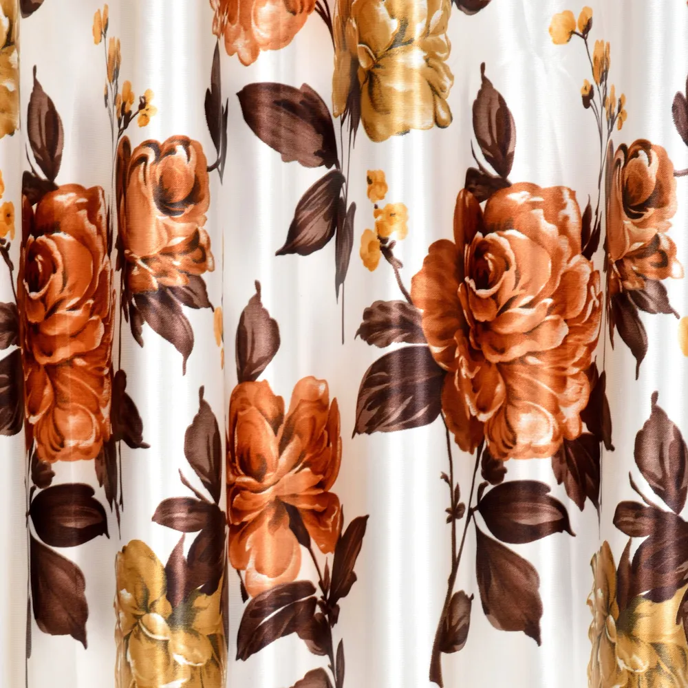 Floral Printed Door-Window Curtain For Home Decor