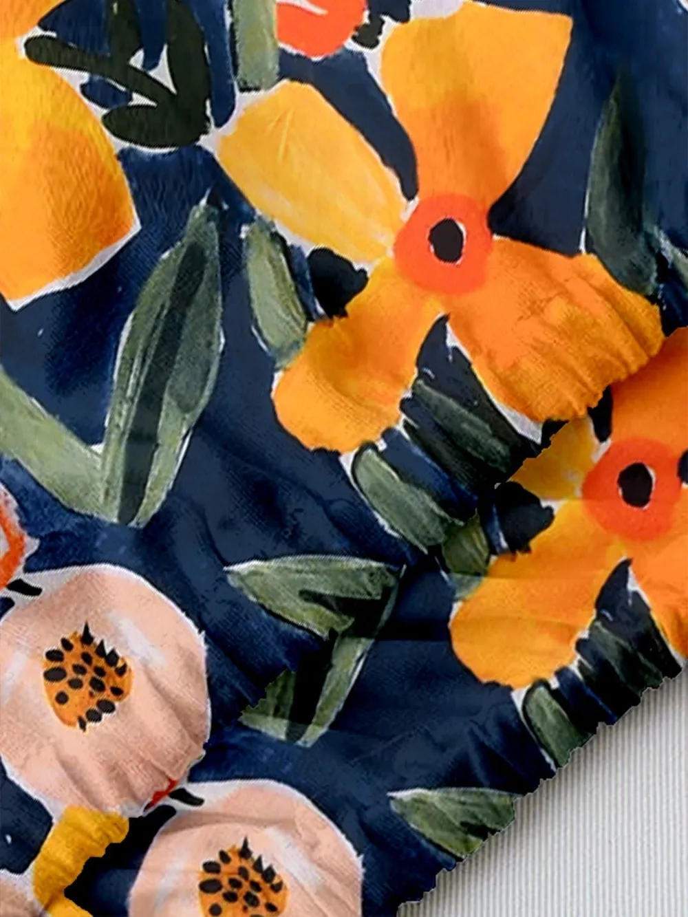 Floral Printed Multi-colored Split Ac Cover 1 Ton