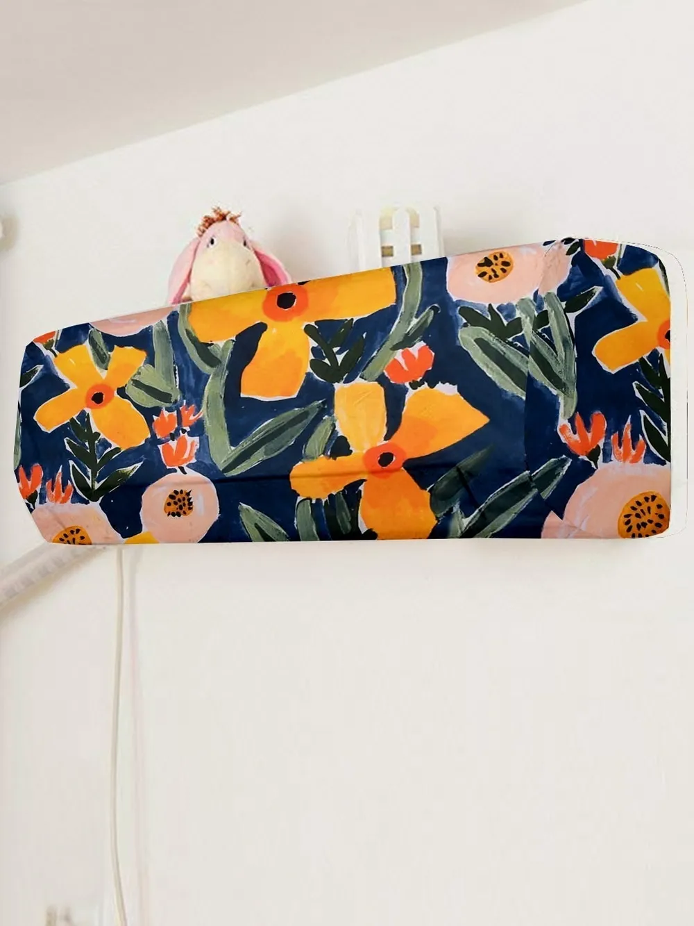 Floral Printed Multi-colored Split Ac Cover 1 Ton