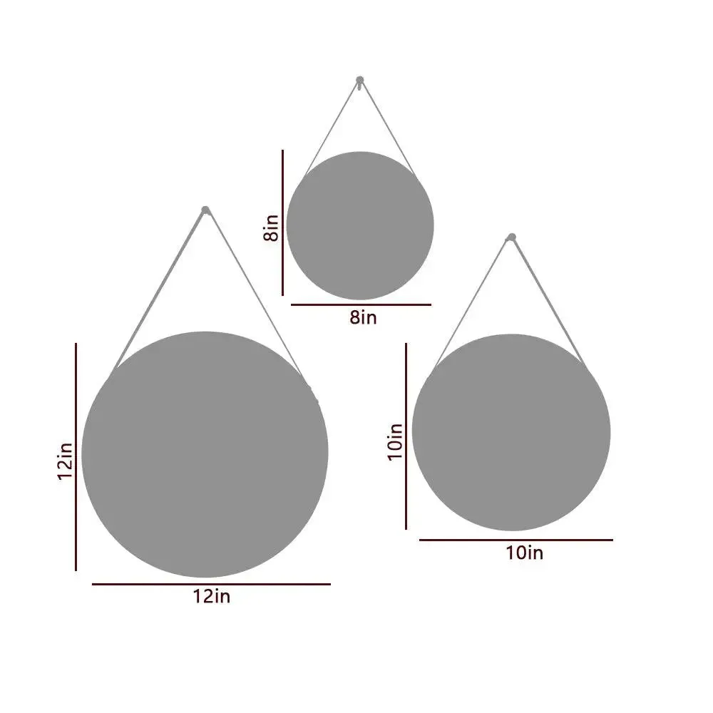 Floral Splash Round Framed Wall Art Set of 3