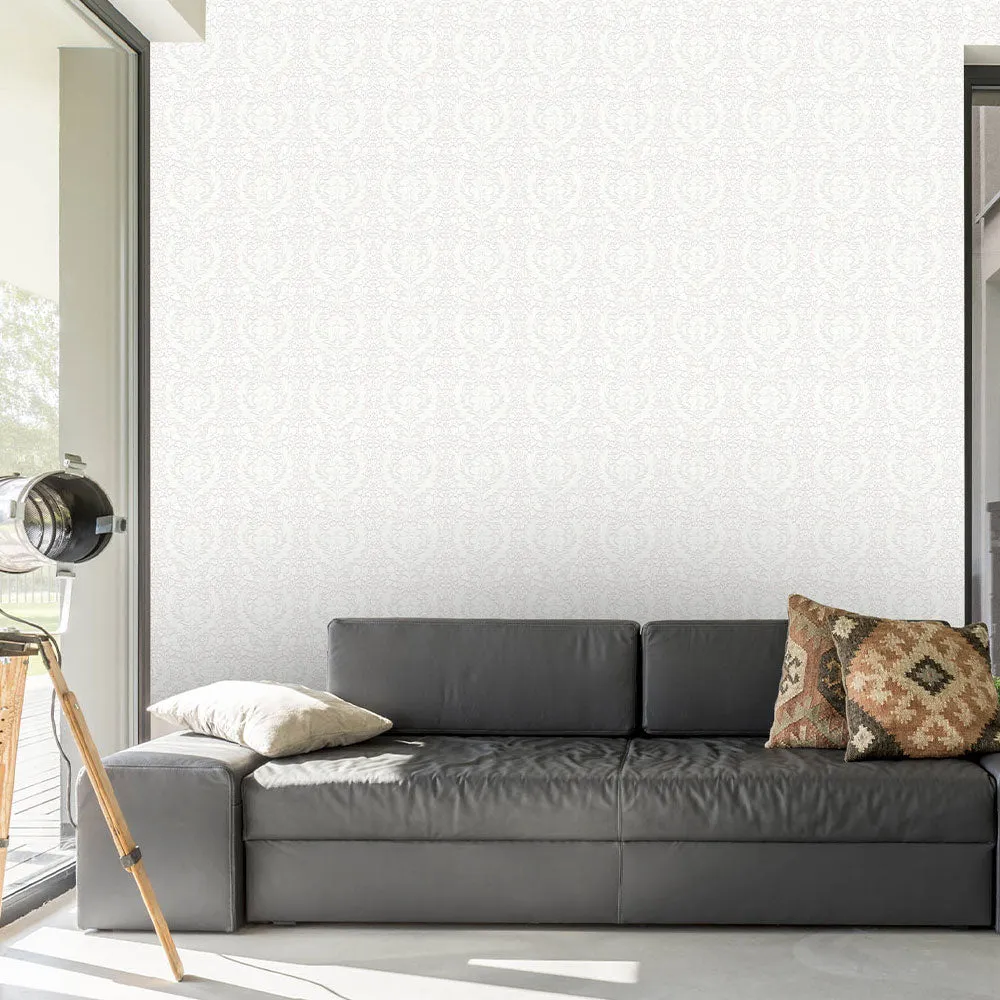 Florence Damask Premium Wallpaper beige