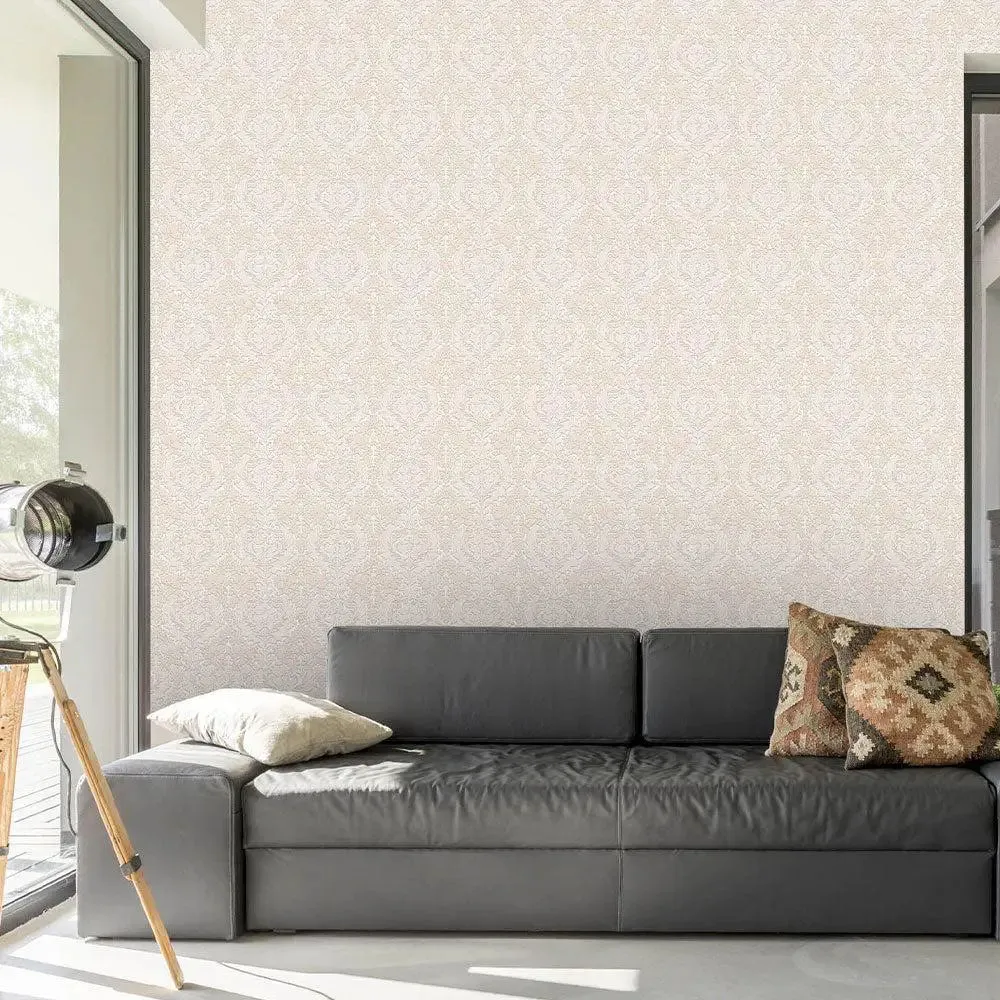 Florence Damask Premium Wallpaper beige