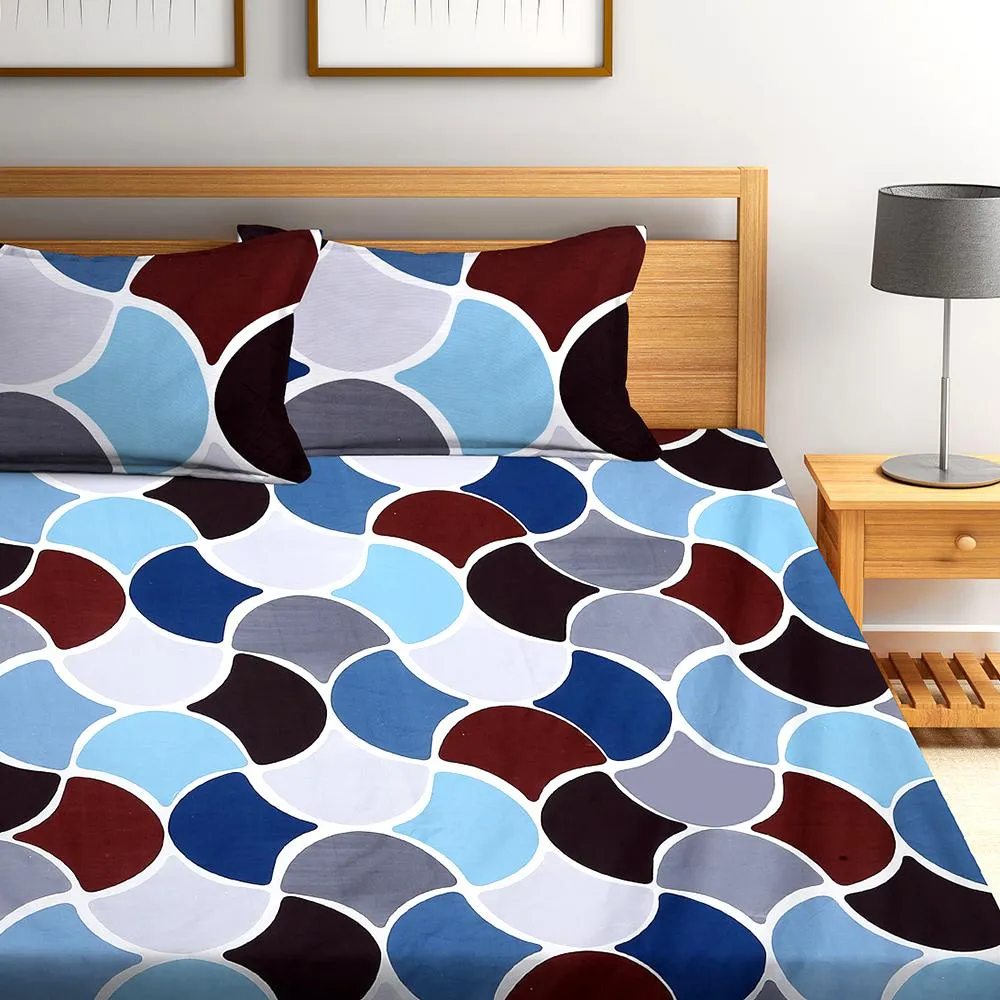 Florida Polycotton Bedsheet with Pillow Cover Queen