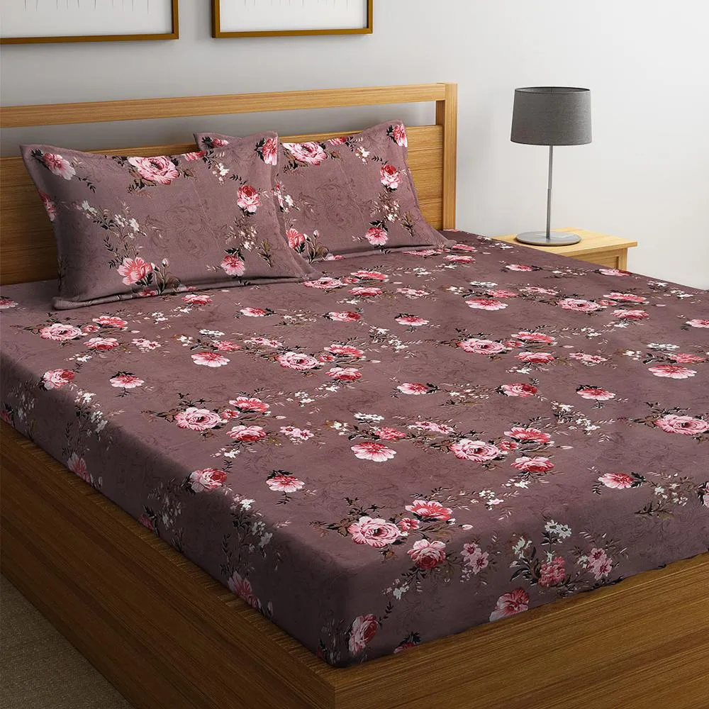 Florida Polycotton  Double Bedsheet with Pillow Cover