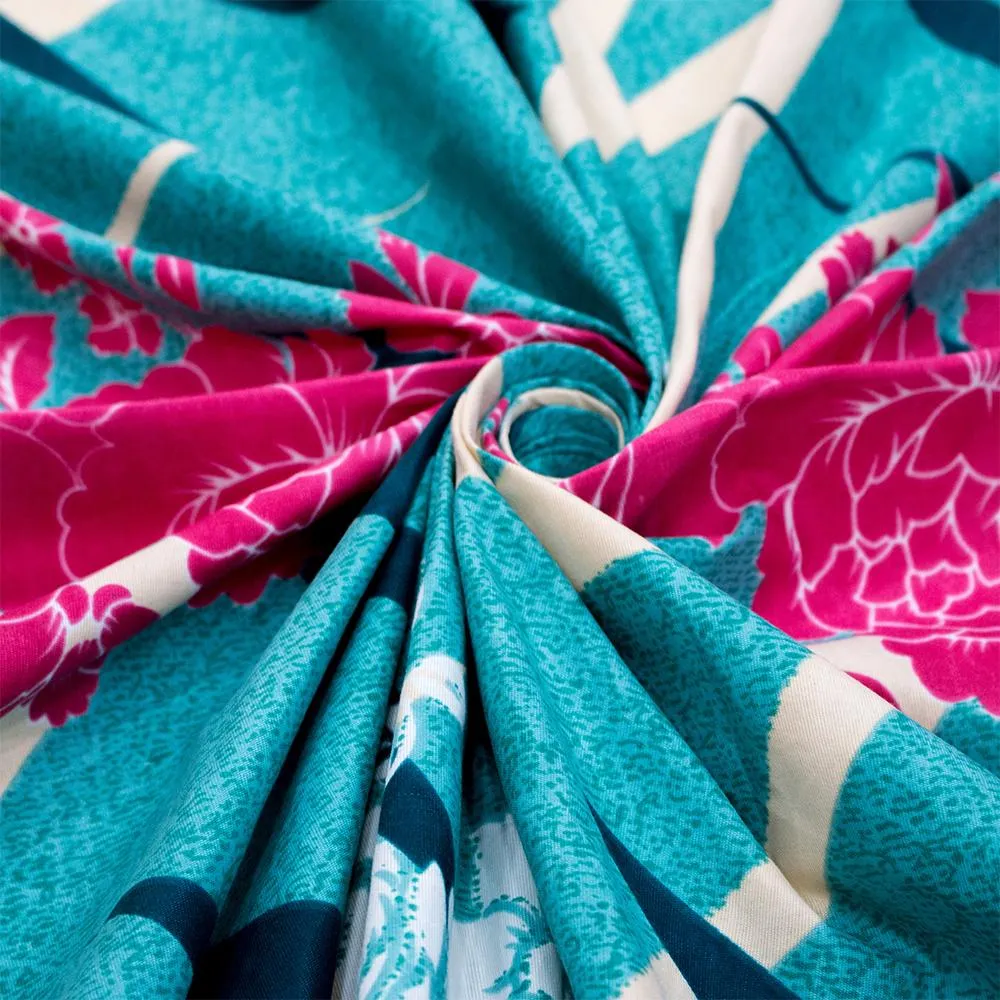 Florida Polycotton Single Bed Sheet with Pillow Covers