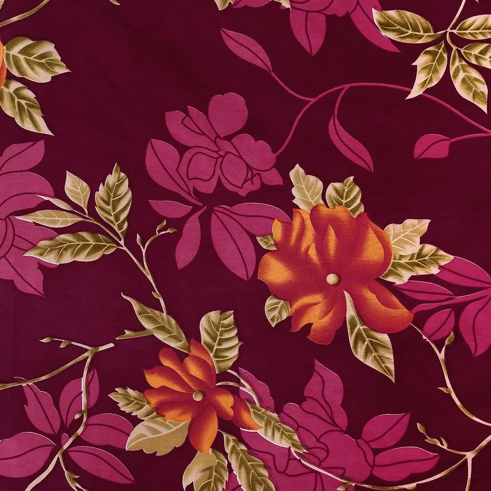 Florida Polycotton Single Bedsheet with Pillow Cover