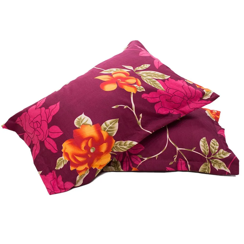 Florida Polycotton Single Bedsheet with Pillow Cover