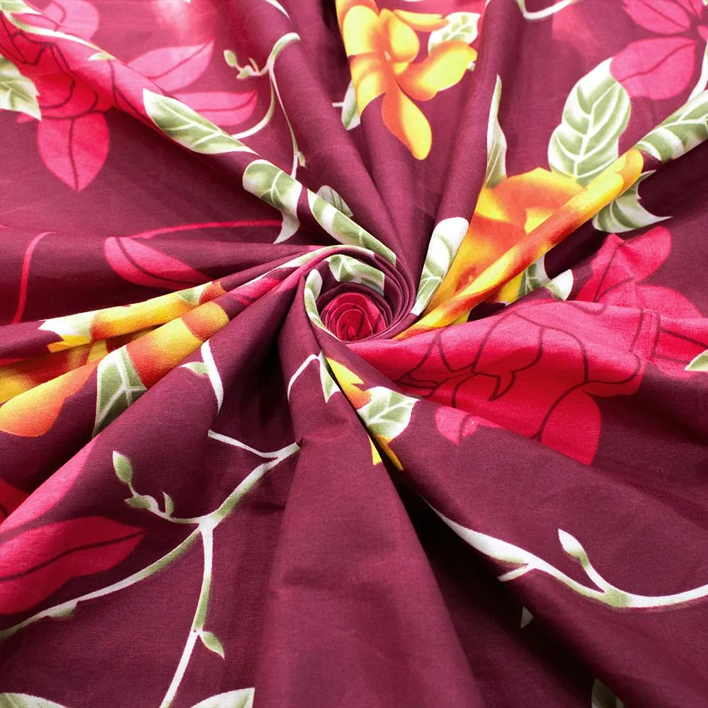 Florida Polycotton Single Bedsheet with Pillow Cover