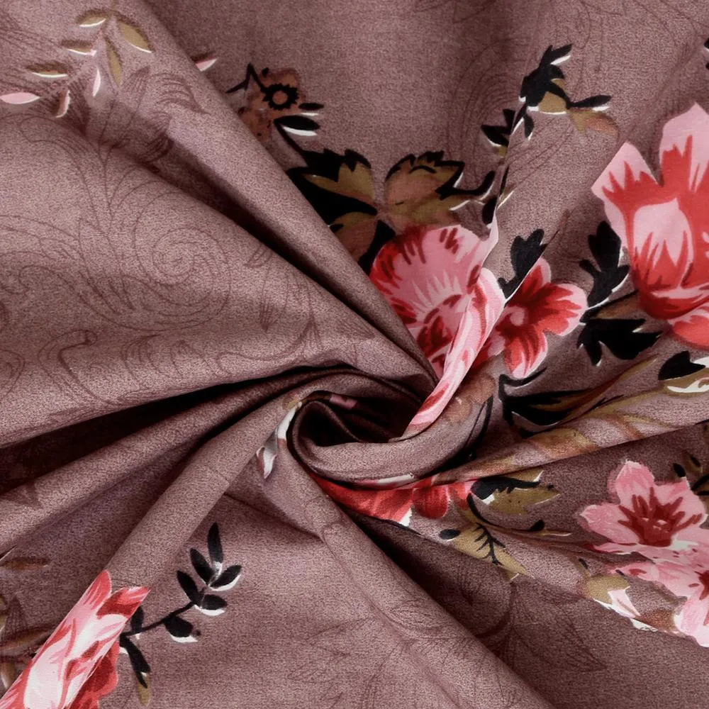 Florida Polycotton Single Bedsheet with Pillow Cover Single