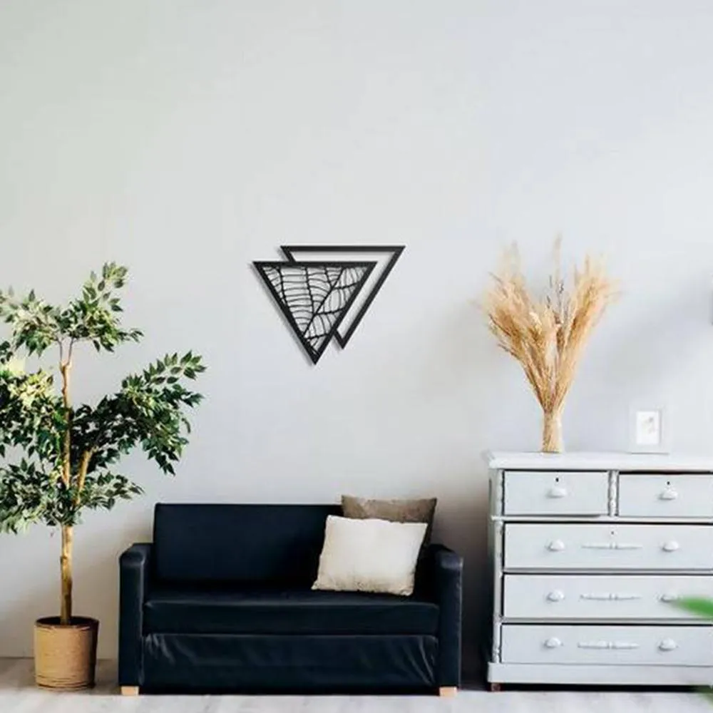 Florish Triangle Metal Wall Art Set of 1