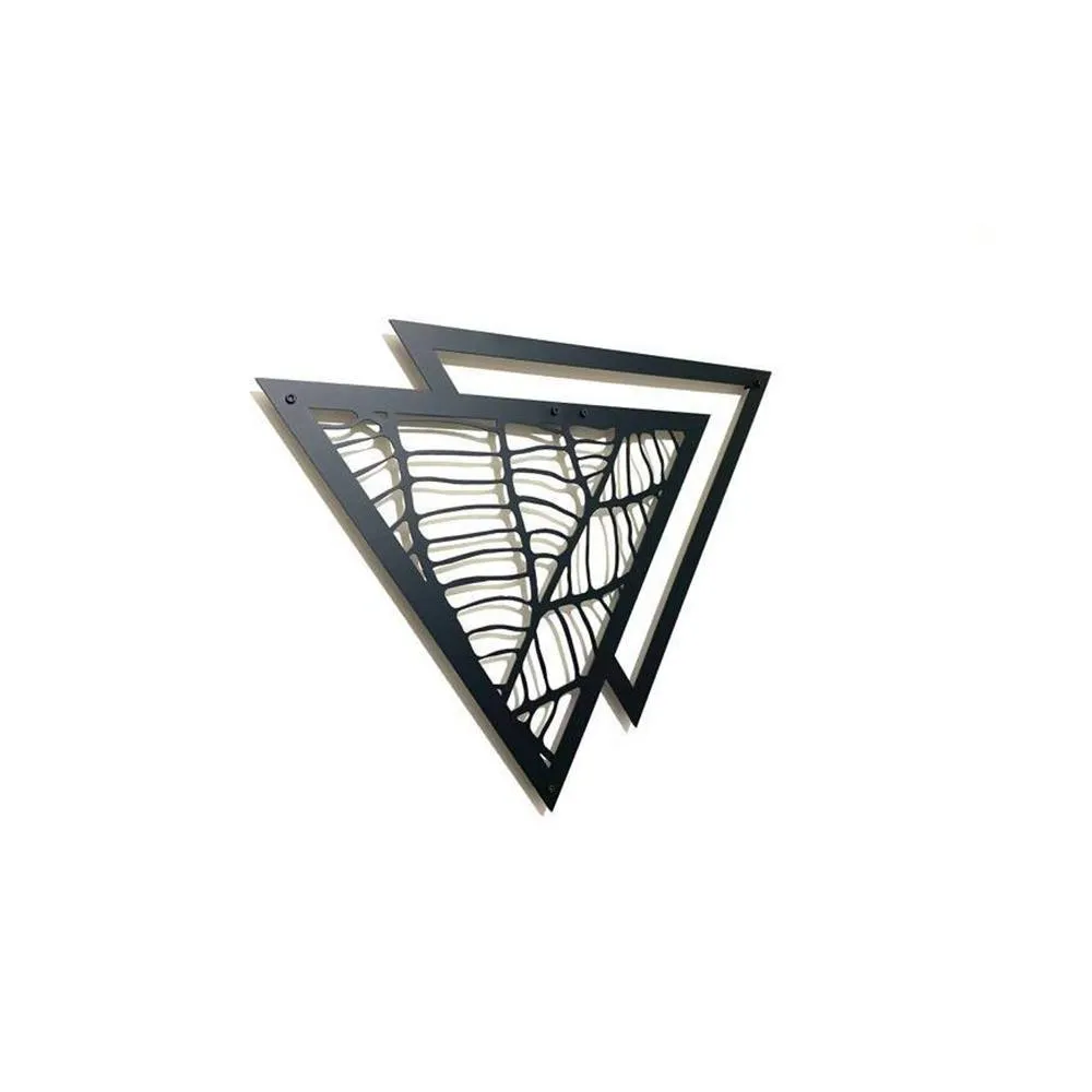 Florish Triangle Metal Wall Art Set of 1