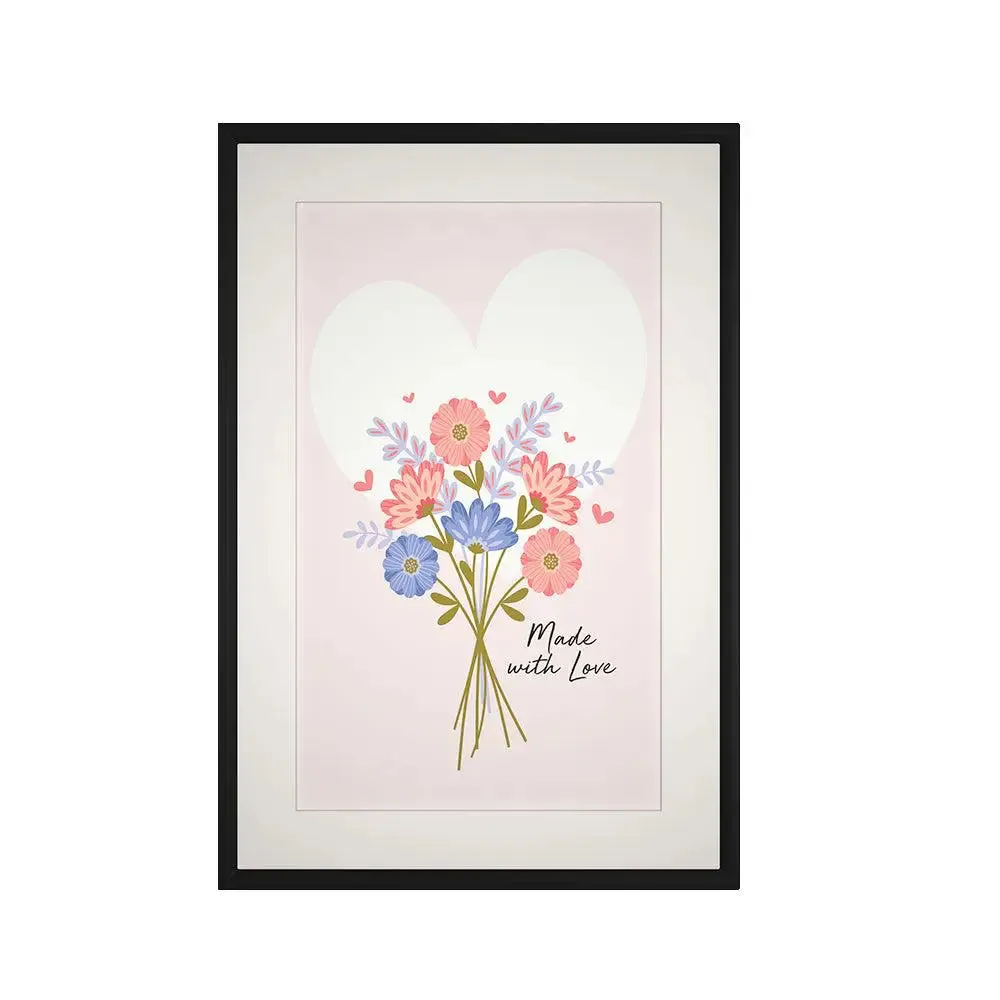 Flower Bouquet Framed Wall Art / Gift for Mother's Day
