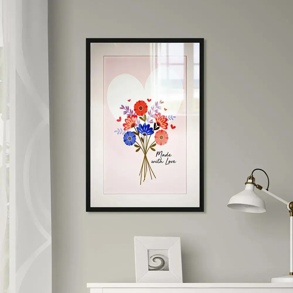 Flower Bouquet Framed Wall Art / Gift for Mother's Day