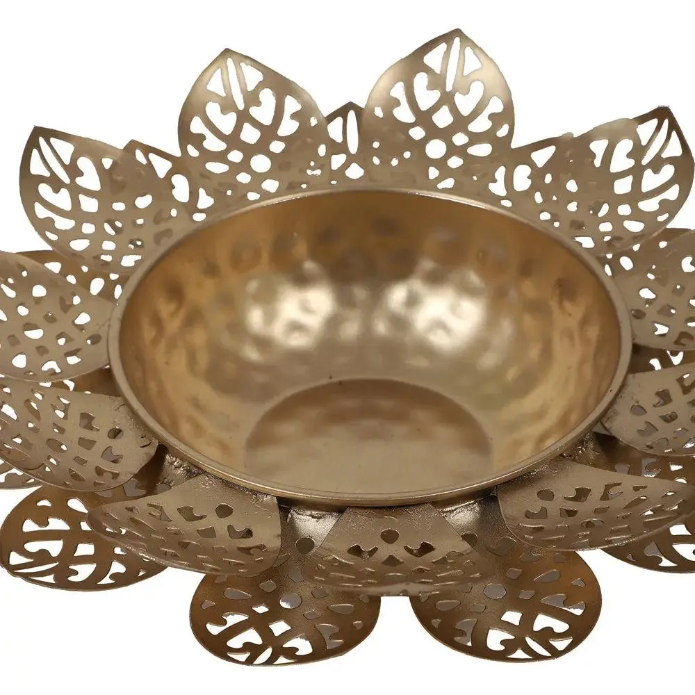 Flower Cut Designer Urli Bowls Set of 3 for Home Entrance