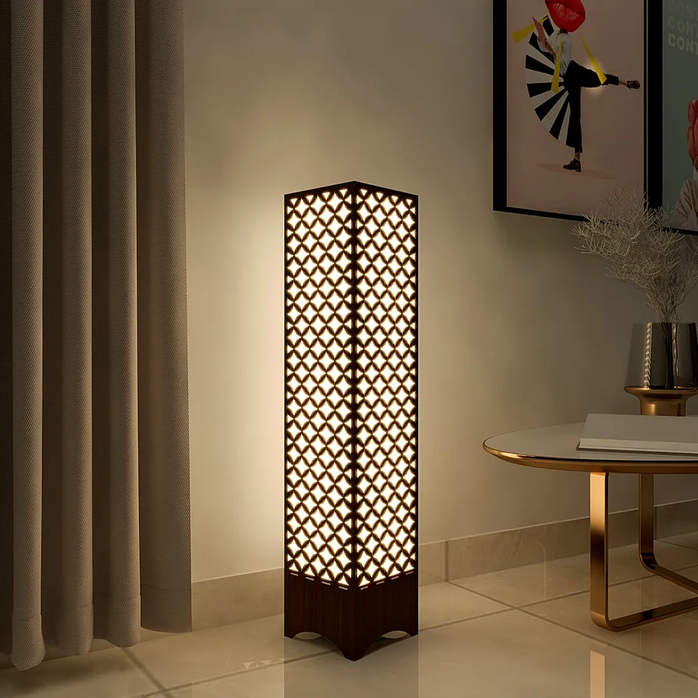 Flower Design Wood Floor Lamp / Floor Light / Modern Lamp