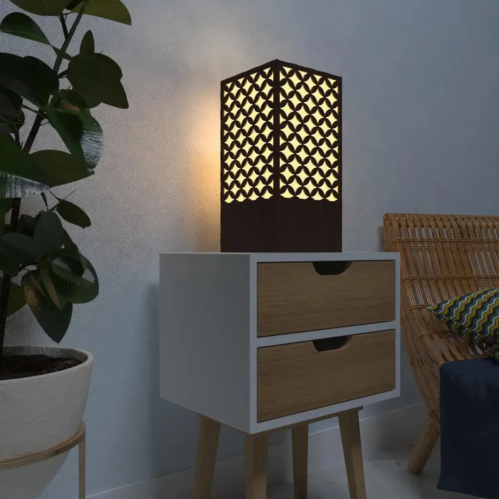 Flower Design Wood Table Lamp / Table Light / Modern Lamp