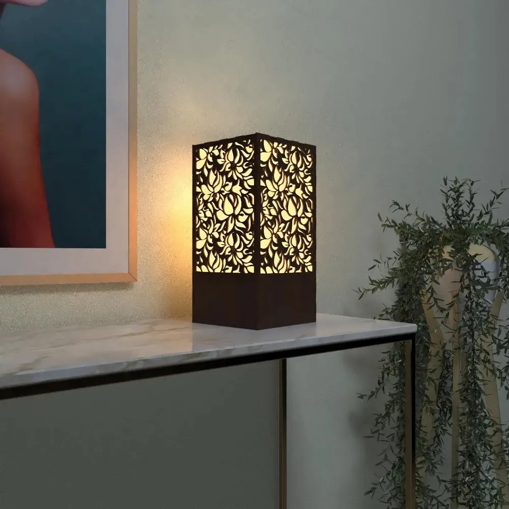 Flower Pattern Design Wood Table Lamp / Table Light / Modern Lamp