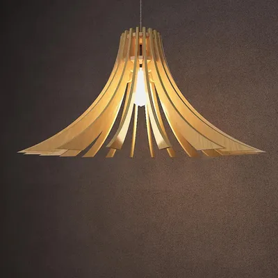 Flower Shape Wood Pendant Lamp / Pendant Light / Modern Lamp