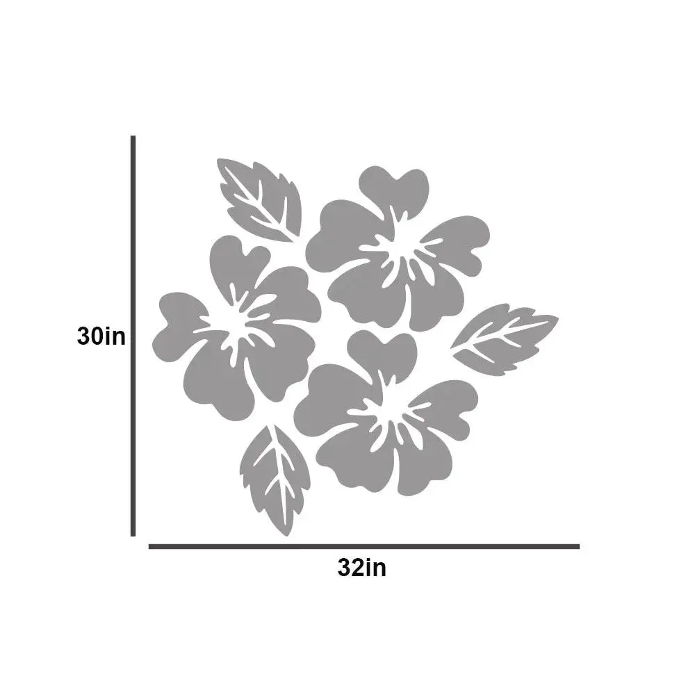 Flower-Shaped Self Adhesive Mirror Sticker for Walls