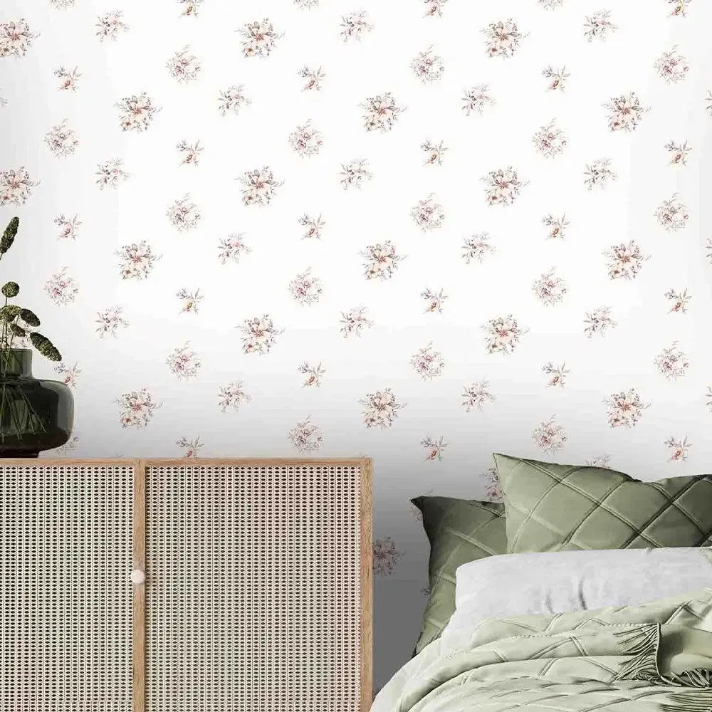 Flower Shower Textured Premium Wallpaper- Primo Collection beige